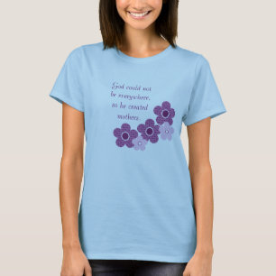 Camiseta de flor de flores creada por Dios, Lavend