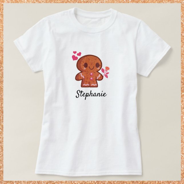 Camiseta de flor de hombre de jengibre (Subido por el creador)