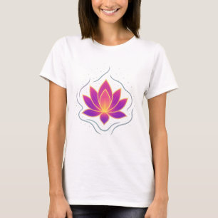 Camiseta de Flor de Loto Pura Ropa de Yoga para