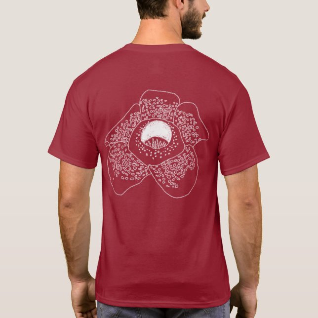 Camiseta de flor de Rafflesia (Reverso)
