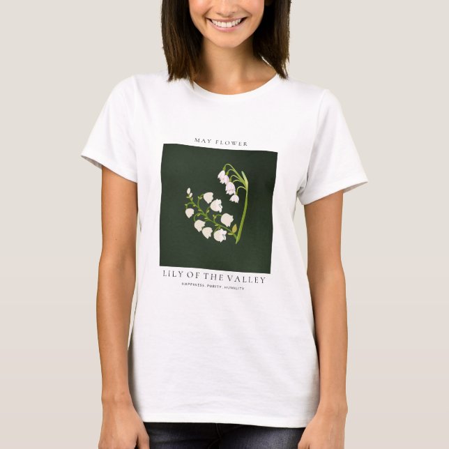 Camiseta de Flor del Mes de Cumpleaños de Mayo (Anverso)