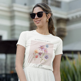 Camiseta de Flor del Mes de Cumpleaños de Septiemb