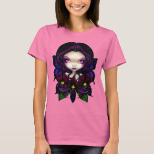 Camiseta de flor gótica de Black Orchid Fairy