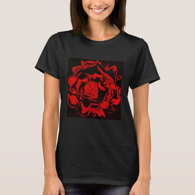 Camiseta de flor roja (Anverso)