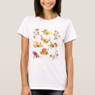 camiseta de flor silvestre