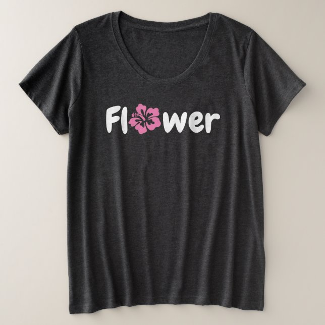 Camiseta de flores (Anverso del diseño)