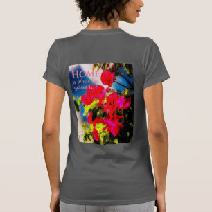 Camiseta de flores brillantes