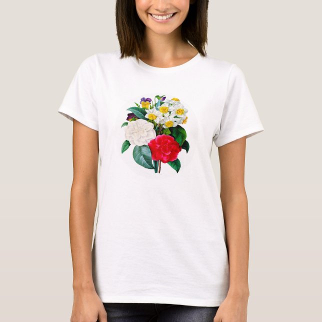 Camiseta de flores de época (Anverso)