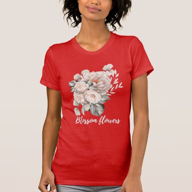 Camiseta de flores de flores de flores (Anverso)