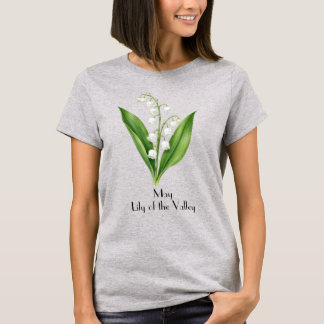 Camiseta de flores de lirio de mayo
