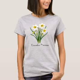 Camiseta de Flores de Narciso de Diciembre