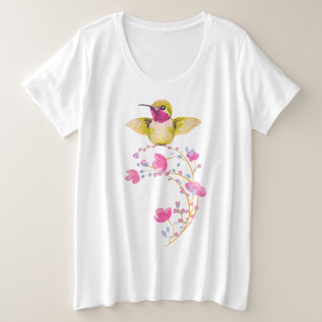 Camiseta De Flores Rosa (Anverso del diseño)