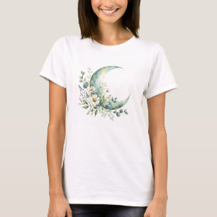 Camiseta de Flores Silvestres bajo la Luz de la Lu