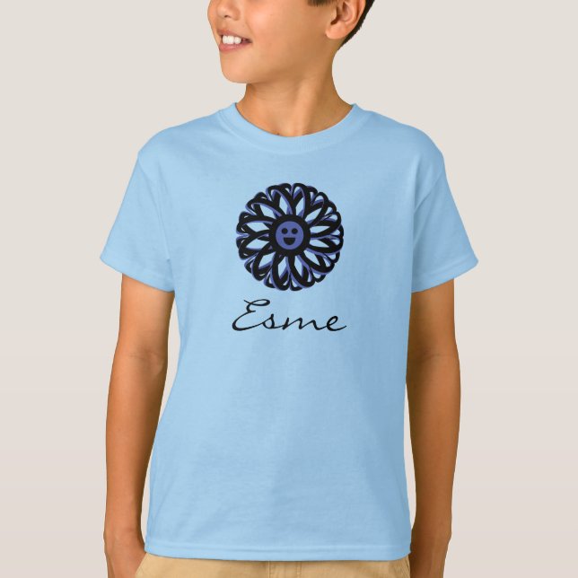 Camiseta de flores sonrientes (Anverso)
