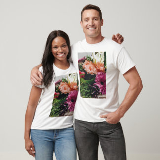 Camiseta de flores unisex gráfica