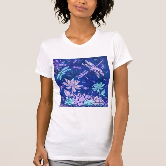 Camiseta de flores y libélulas (Anverso)