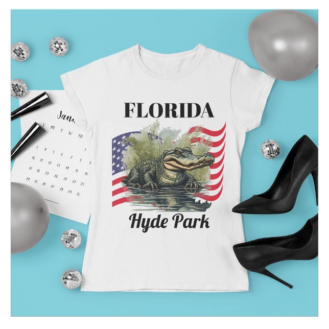 Camiseta de Florida para Mujer (Sun, Heat & Gator Energy)
