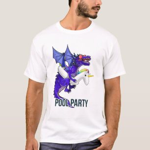 Camiseta de flotador de dragón unicornio para fies