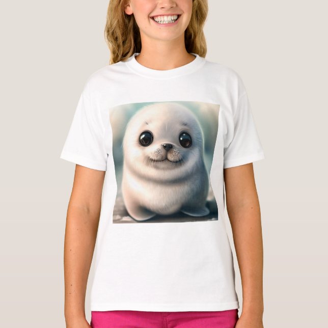 Camiseta de foca de corte - Camisetas de animales  (Anverso)