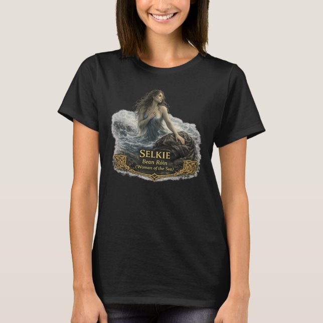 Camiseta de Folclore Selkie – Mujer del Mar (Anverso)