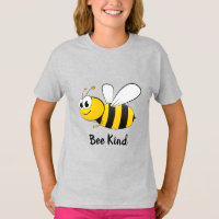 Camiseta de fondo de abeja ilustrada