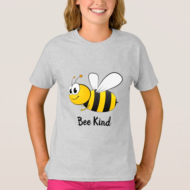 Camiseta de fondo de abeja ilustrada (Anverso)