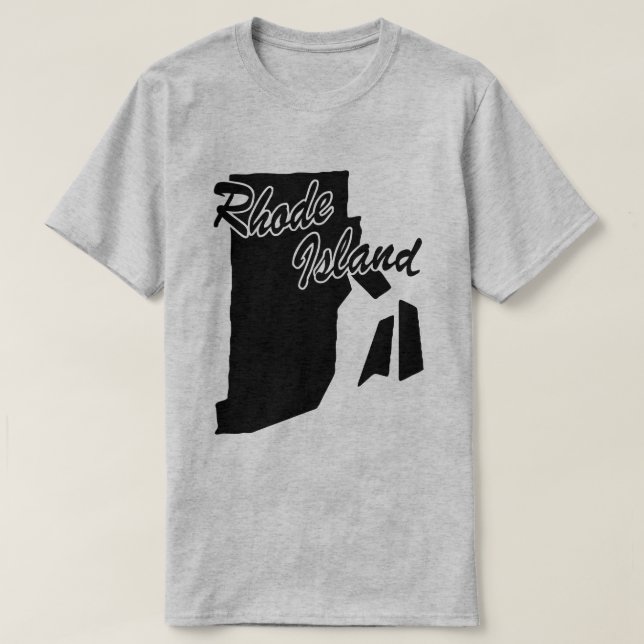 Camiseta De Forma De Isla Rhode (Diseño del anverso)