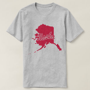 Camiseta De Forma Estado De Alaska