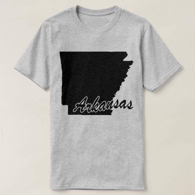 Camiseta De Forma Estado De Arkansas (Diseño del anverso)
