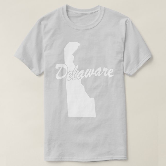 Camiseta De Forma Estado De Delaware (Diseño del anverso)