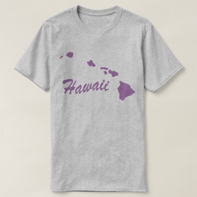 Camiseta De Forma Estado De Hawaii (Diseño del anverso)