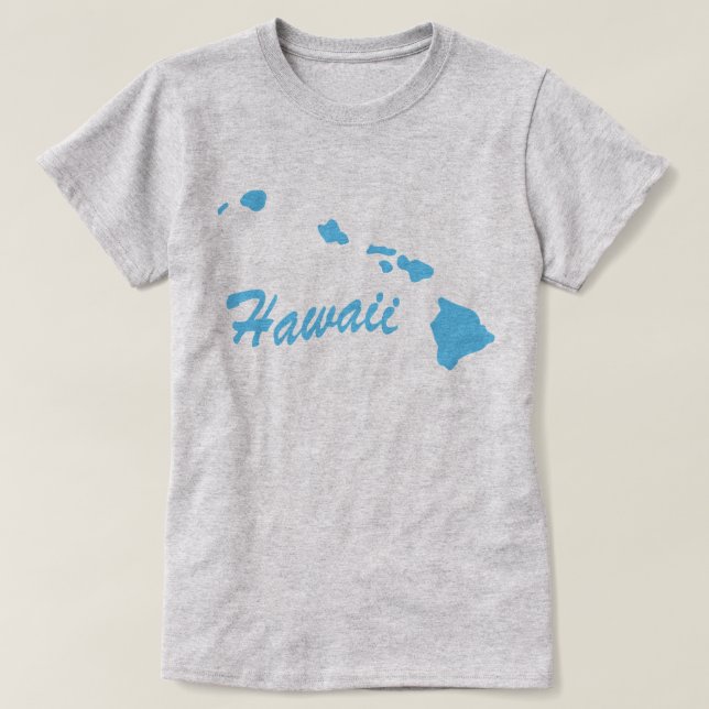 Camiseta De Forma Estado De Hawaii (Diseño del anverso)
