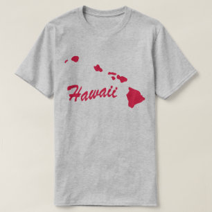 Camiseta De Forma Estado De Hawaii