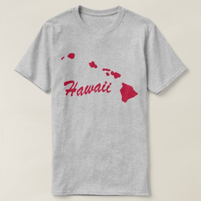 Camiseta De Forma Estado De Hawaii (Diseño del anverso)