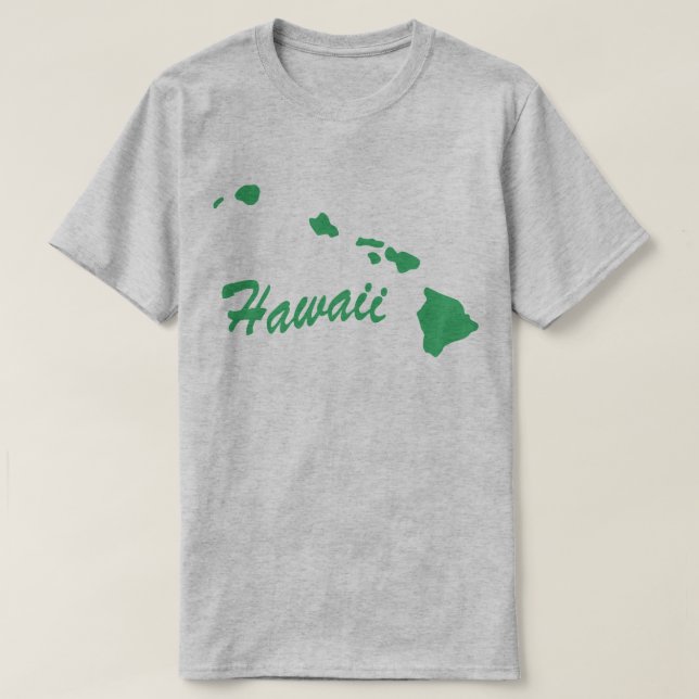 Camiseta De Forma Estado De Hawaii (Diseño del anverso)