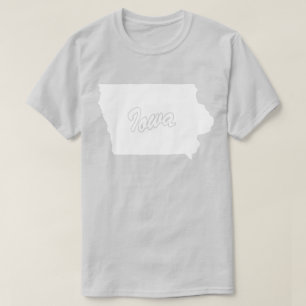 Camiseta De Forma Estado De Iowa