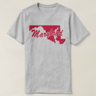 Camiseta De Forma Estado De Maryland