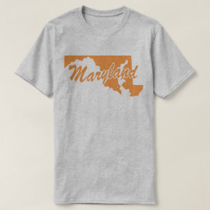 Camiseta De Forma Estado De Maryland