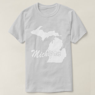 Camiseta De Forma Estado De Michigan