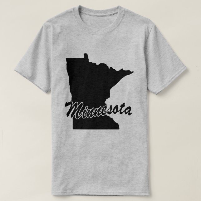 Camiseta De Forma Estado De Minnesota (Diseño del anverso)