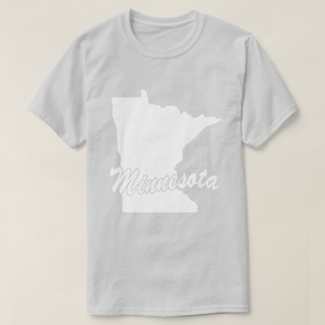 Camiseta De Forma Estado De Minnesota (Diseño del anverso)