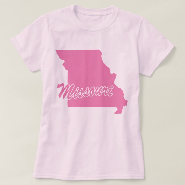 Camiseta De Forma Estado De Misuri (Diseño del anverso)