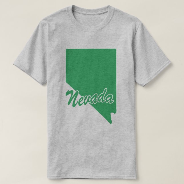Camiseta De Forma Estado De Nevada (Diseño del anverso)