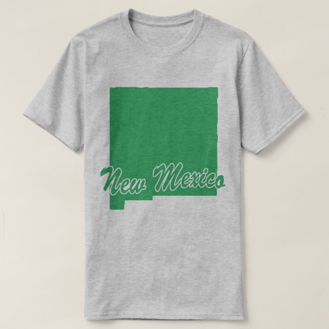 Camiseta De Forma Estado De Nuevo México (Diseño del anverso)
