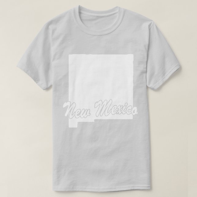 Camiseta De Forma Estado De Nuevo México (Diseño del anverso)