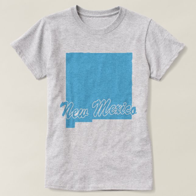 Camiseta De Forma Estado De Nuevo México (Diseño del anverso)