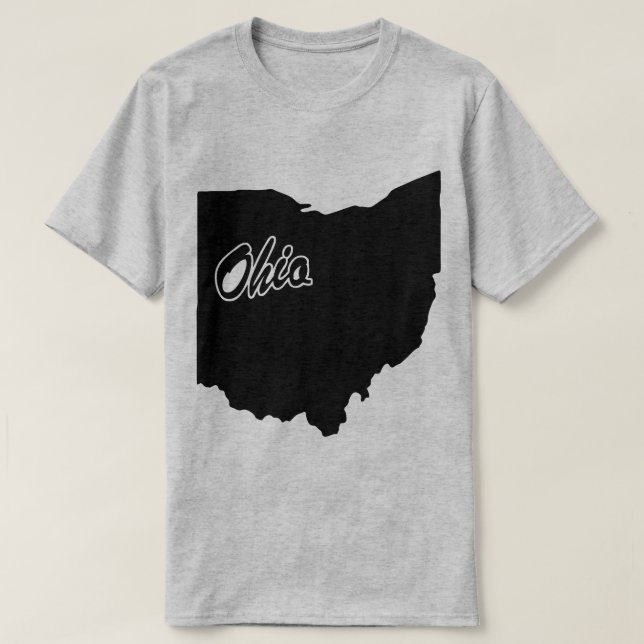 Camiseta De Forma Estado De Ohio (Diseño del anverso)