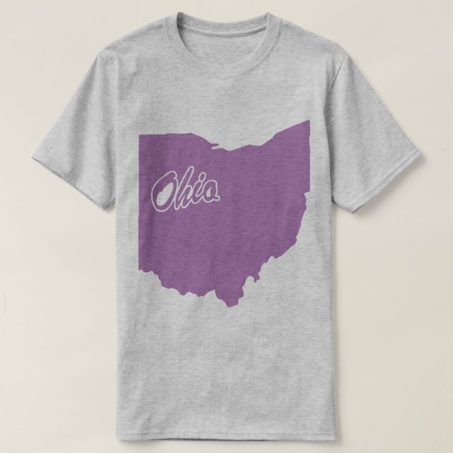 Camiseta De Forma Estado De Ohio (Diseño del anverso)