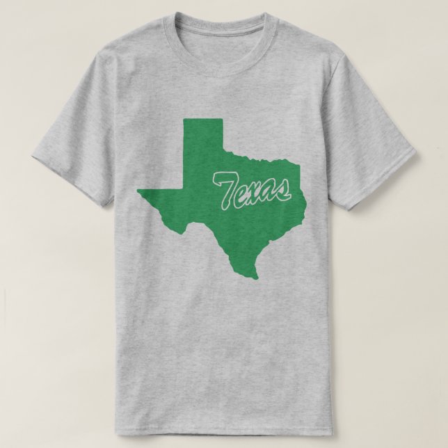 Camiseta De Forma Estado De Texas (Diseño del anverso)