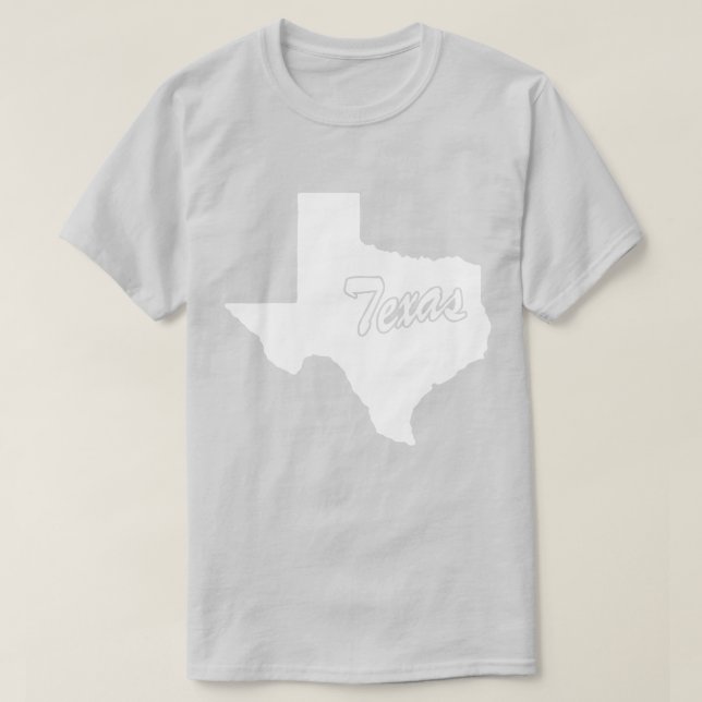 Camiseta De Forma Estado De Texas (Diseño del anverso)